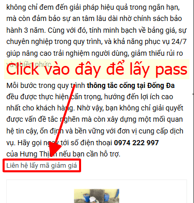 Ảnh vị trí lấy mã